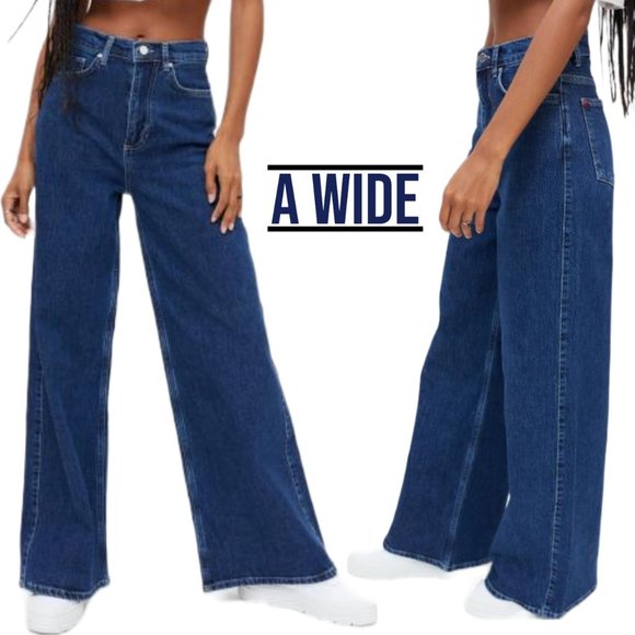 BDG Denim - Urban Outfitters BDG The A Wide Jeans SZ 26 Denim Medium Blue